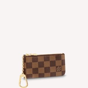 Louis Vuitton Key Pouch in Damier Ebene Print